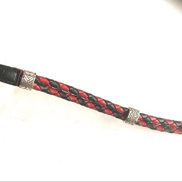 ❗️$5 CLEARANCE ❗️Brighton thin red and black braided belt - Picture 5 of 9